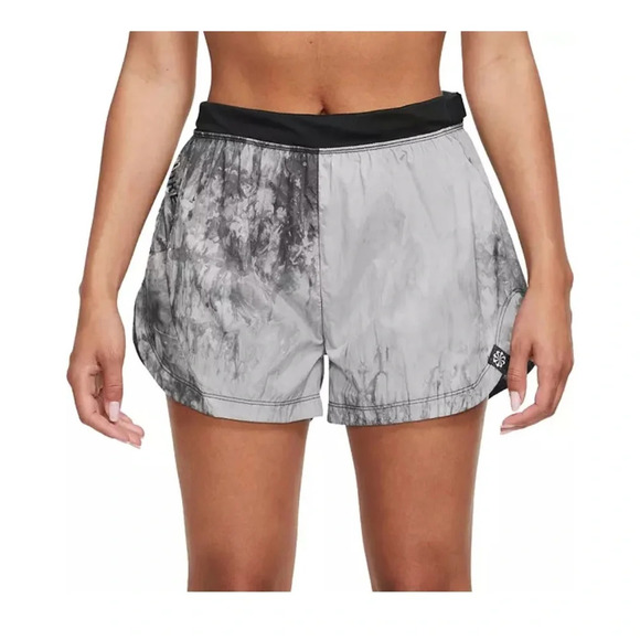 Nike Women's XL Dri-FIT Repel Mid-Rise 3" Trail Running Shorts Black Grey NWT - Picture 10 of 14